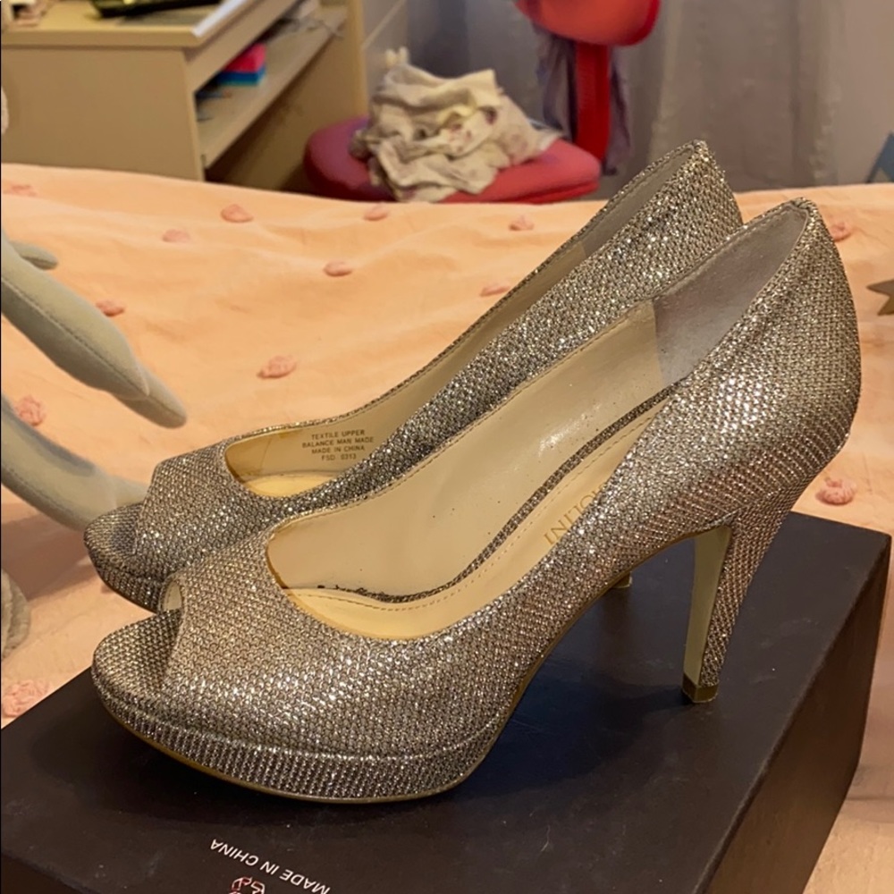 Sparkly designer heels